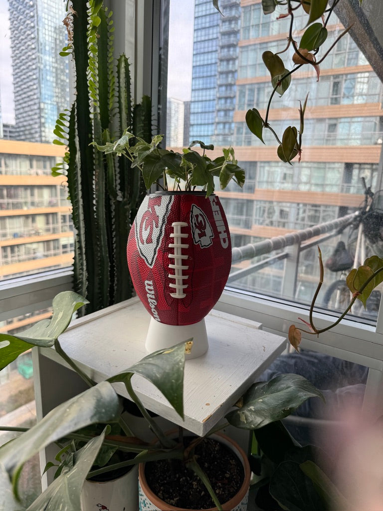 Large Football Planter (Kansas City Chiefs)