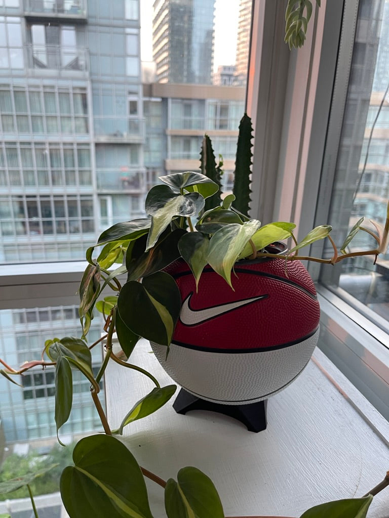 Nike Mini Basketball Planter (Red & White)