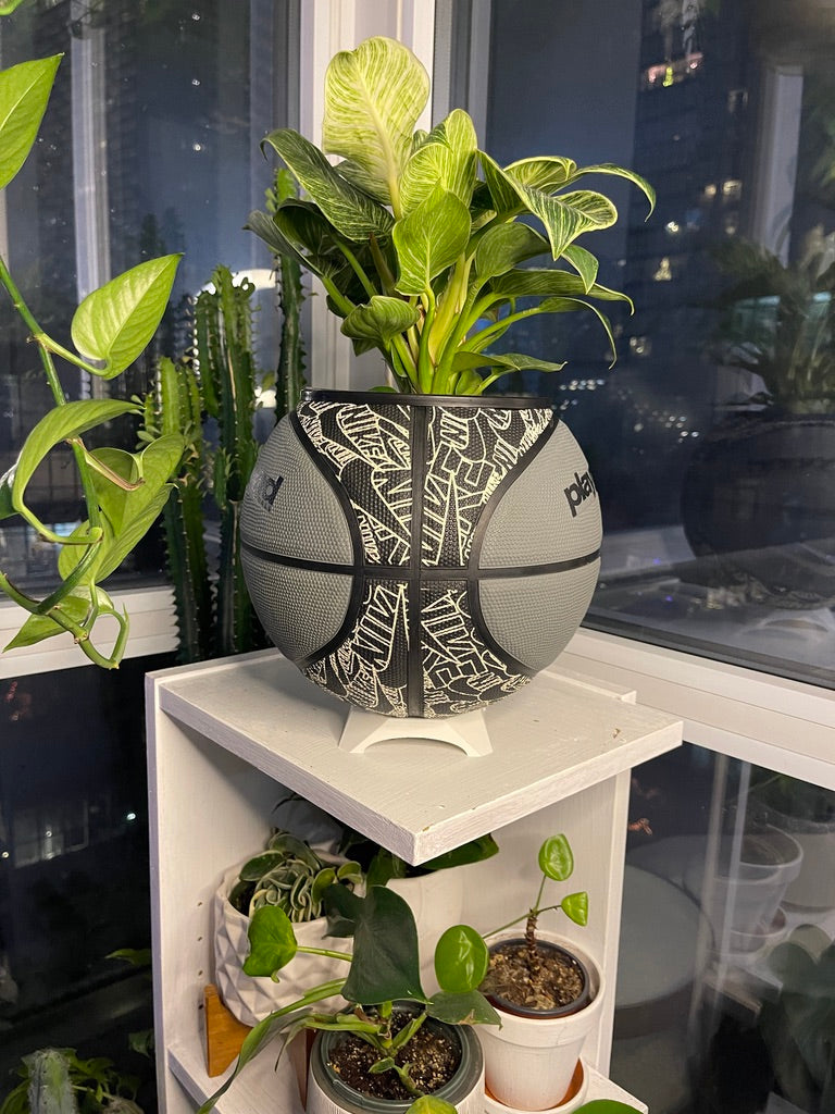 Nike Large Basketball Planter (Black & Grey)