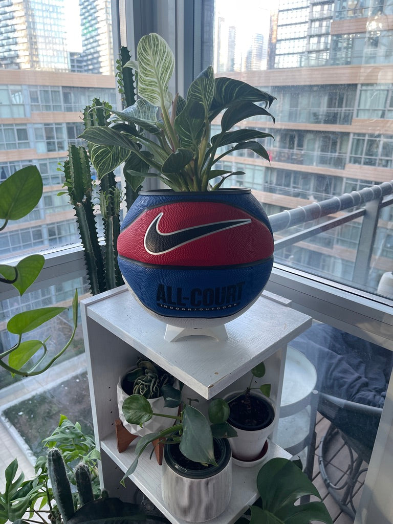 Nike Large Basketball Planter (Red, White, & Blue All-Court)