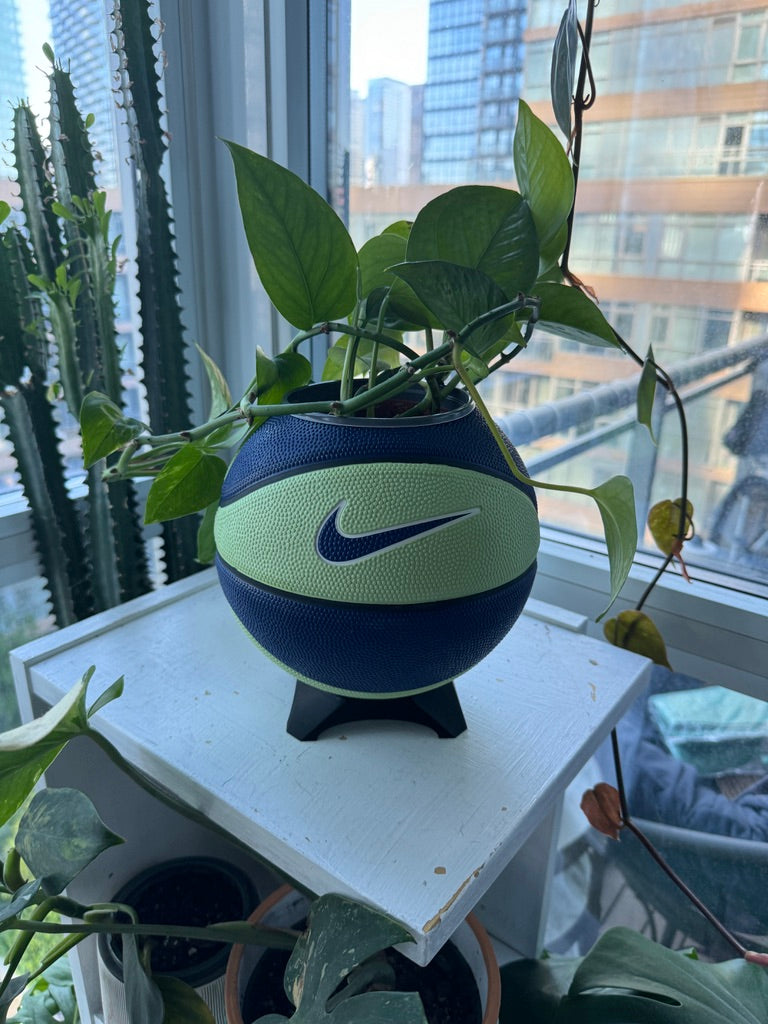 Nike Mini Basketball Planter (Blueberry Lime)