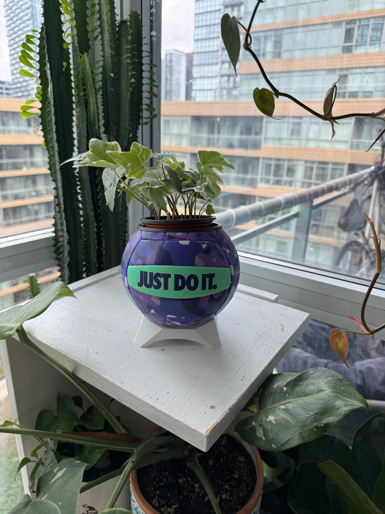Nike Mini Volleyball Planter (Purple Obsession)