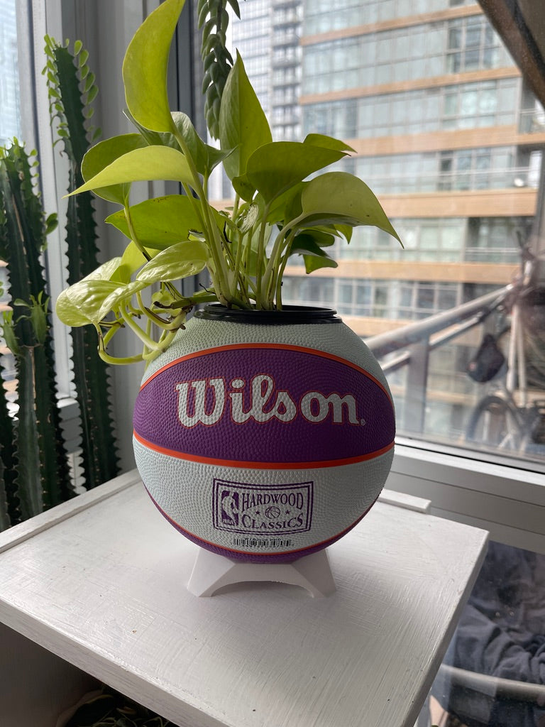 Mini Basketball Planter (Phoenix Suns)
