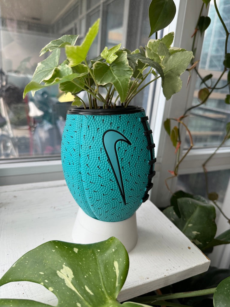 Nike Mini Football Planter (Turquoise)