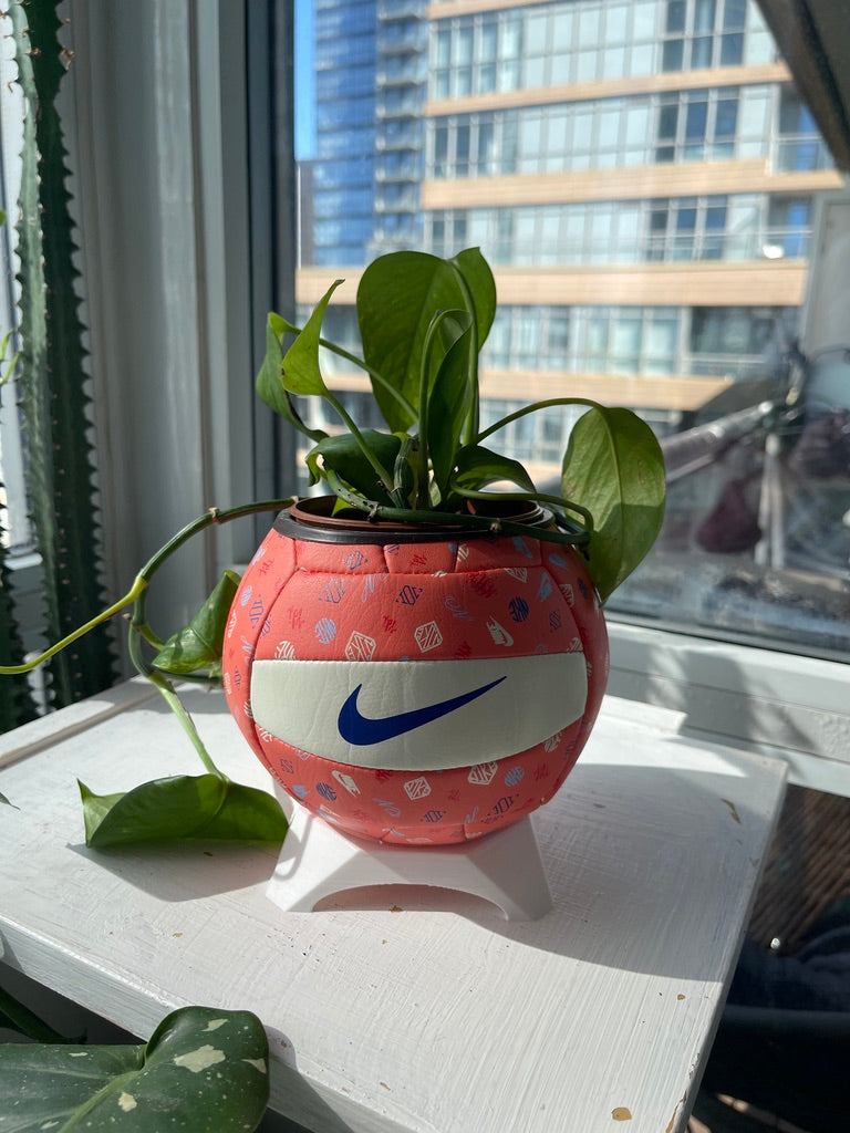 Nike Mini Volleyball Planter (Peach Pit)