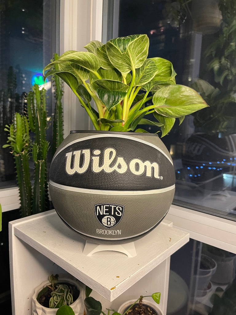 Large Basketball Planter (Brooklyn Nets)