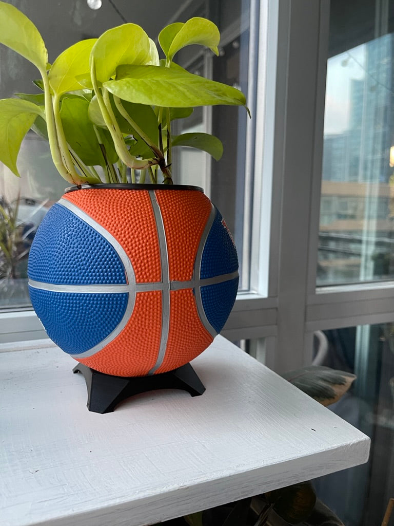 Mini Basketball Planter (NCAA Orange)