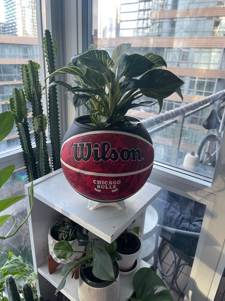 Large Basketball Planter (Chicago Bulls - Tie Dye)