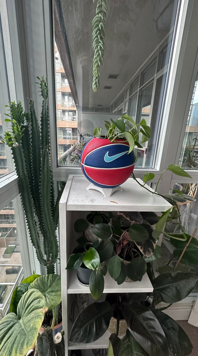 Nike Mini Basketball Planter (Baby Blue, Red, & Blue)