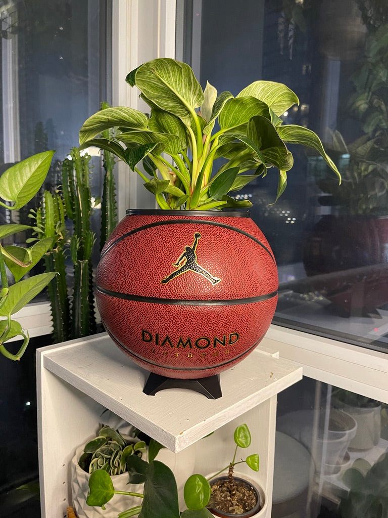 Nike Jordan Large Basketball Planter (Red Diamond)