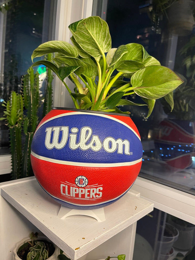 Large Basketball Planter (Los Angeles Clippers)