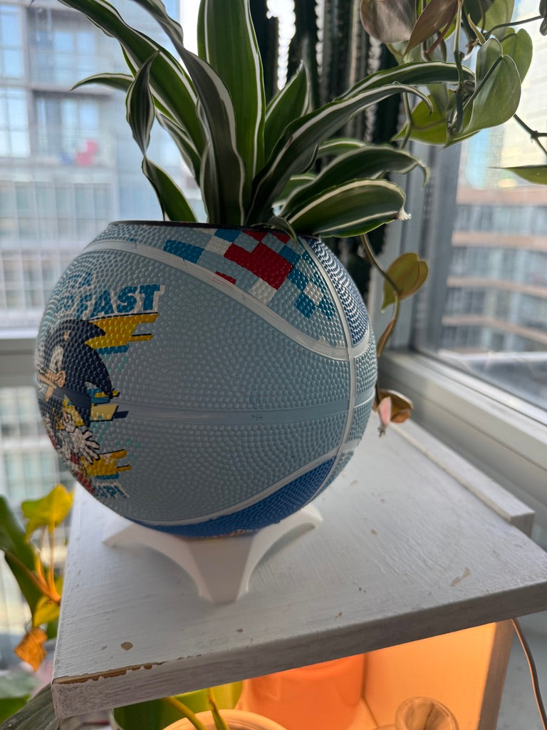Mini Basketball Planter (Sonic the Hedgehog)