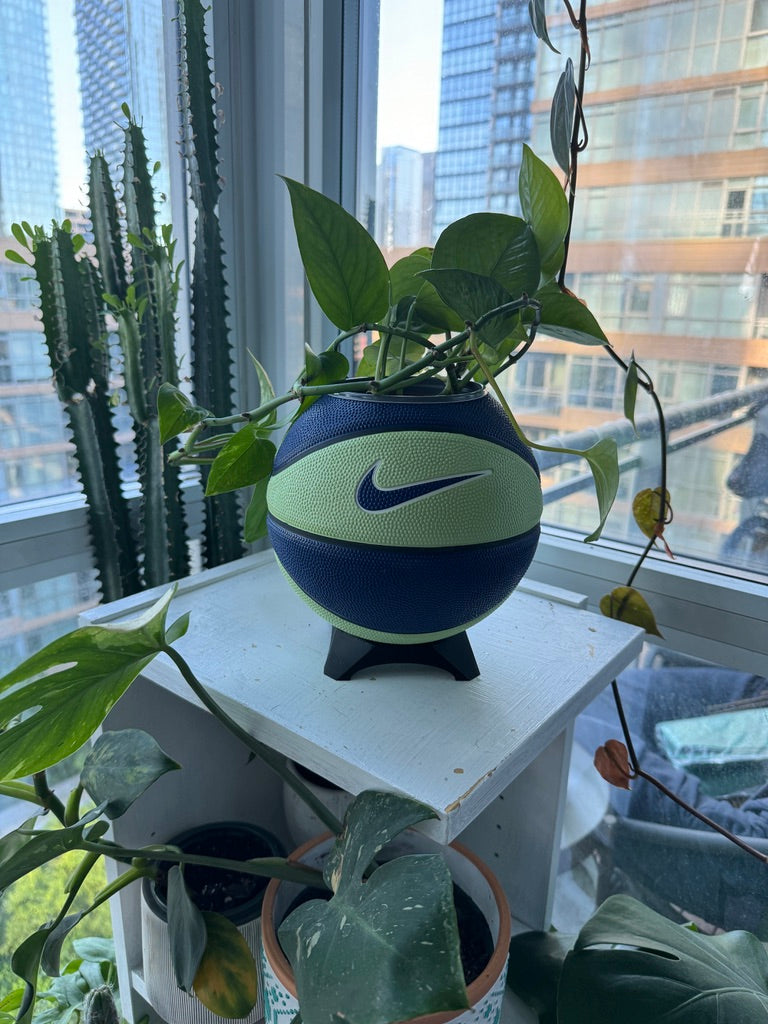 Nike Mini Basketball Planter (Blueberry Lime)