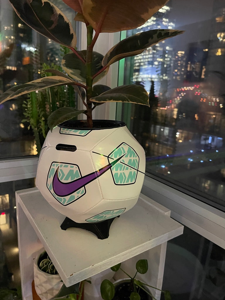 Nike Large Soccer Ball Planter (Purple Pitch)
