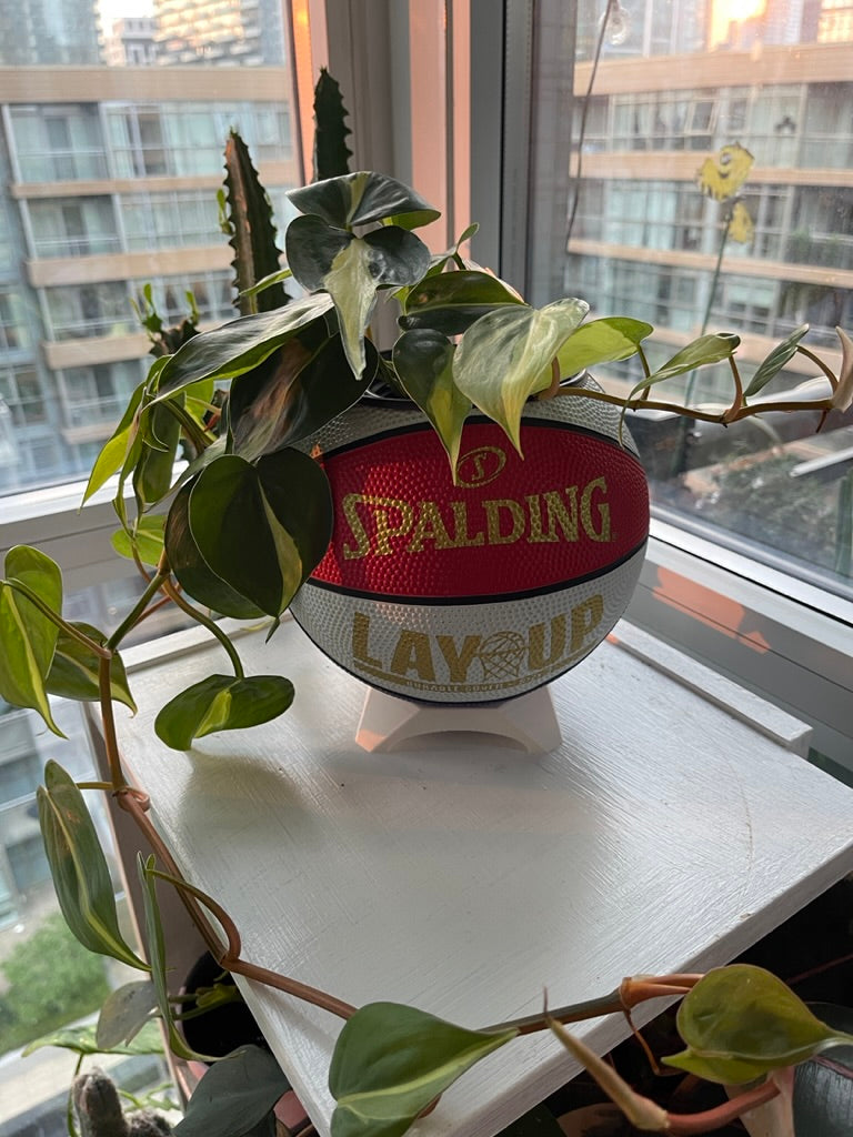 Mini Basketball Planter (Red, White, & Blue Lay Up)