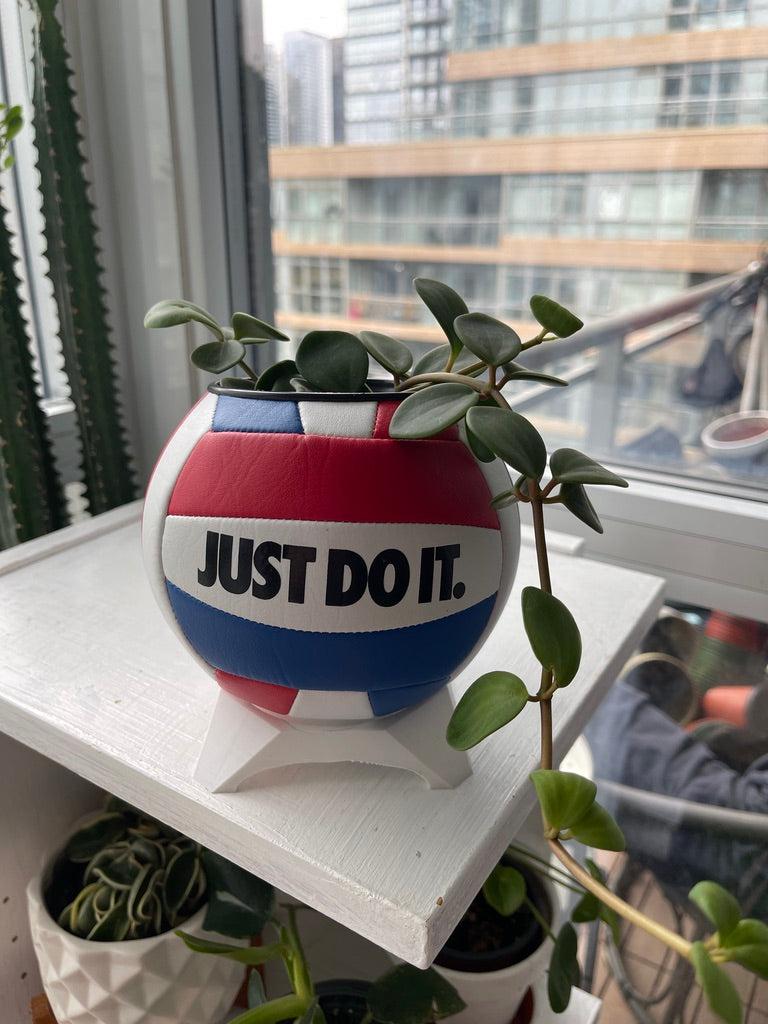 Nike Mini Volleyball Planter (Red, White & Blue)