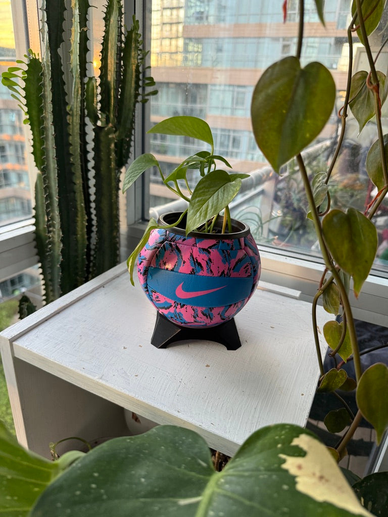 Nike Mini Volleyball Planter (Neon Party)