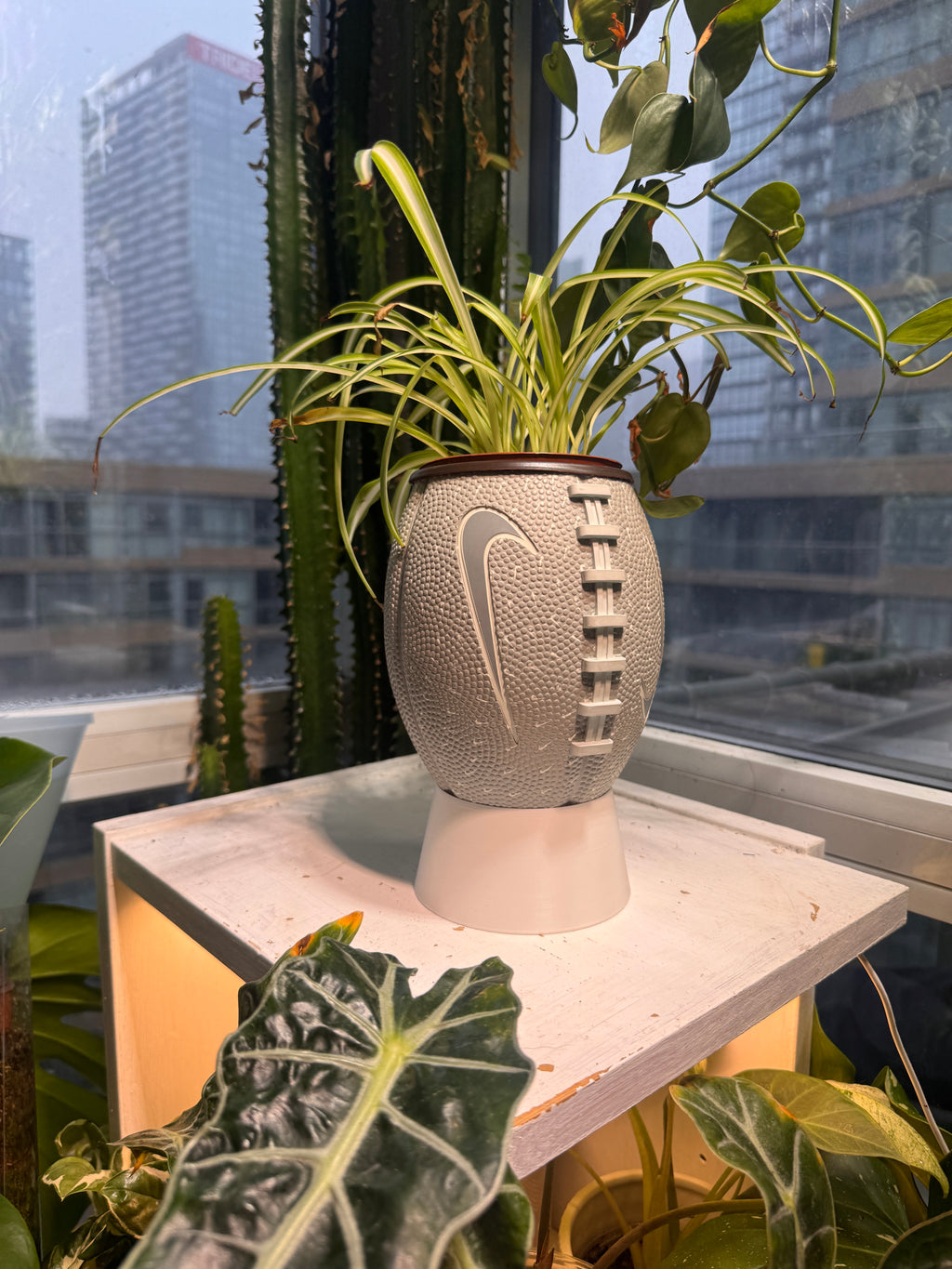 Nike Mini Football Planter (Grey)