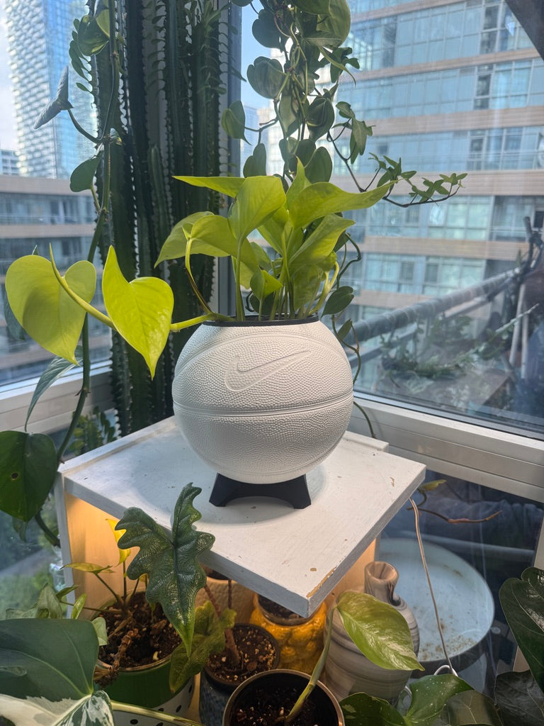 Nike Mini Basketball Planter (White)