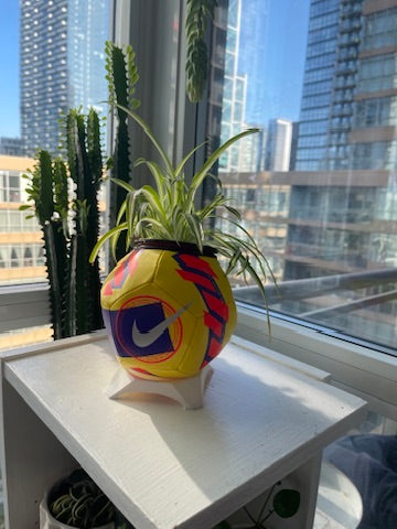 Nike Mini Soccer Ball Planter (Yellow Pitch)