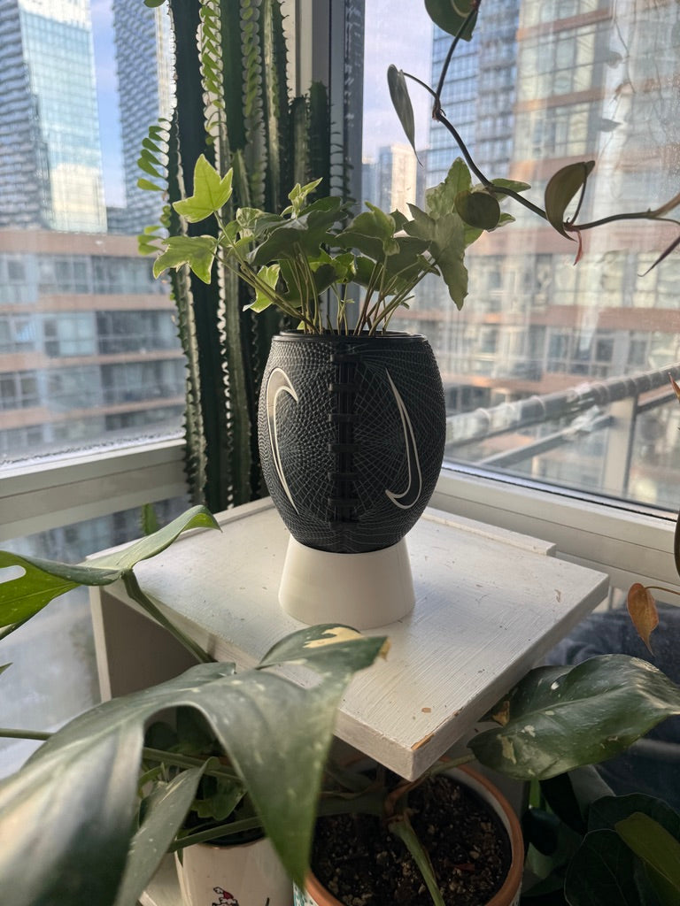 Nike Mini Football Planter (Black Web)