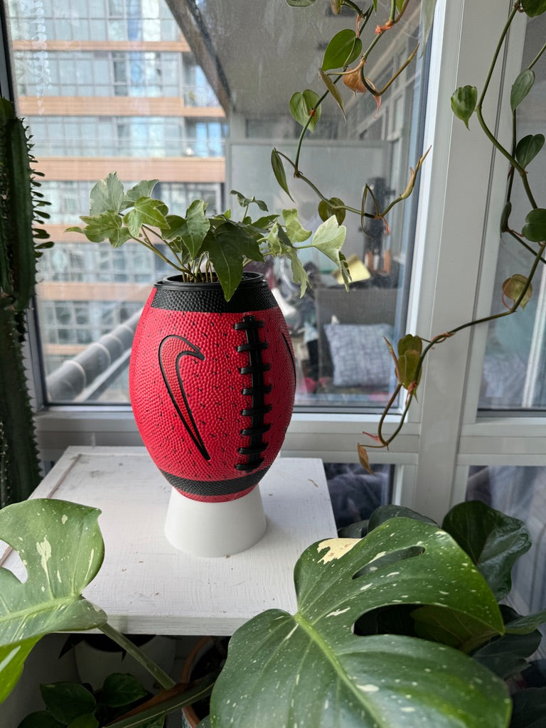 Nike Large Football Planter (Red Swooshed)
