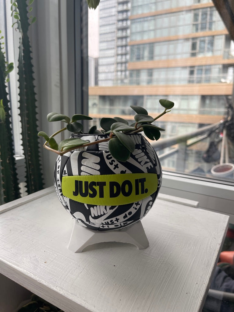 Nike Mini Volleyball Planter (Green Volt)