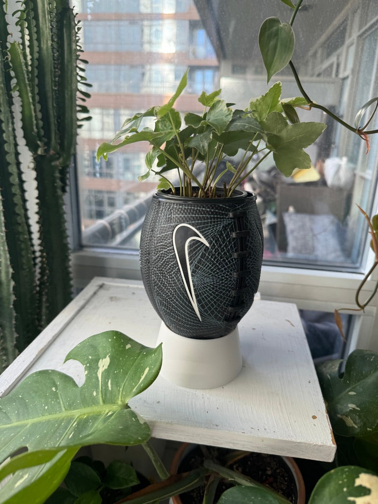 Nike Mini Football Planter (Black Web)