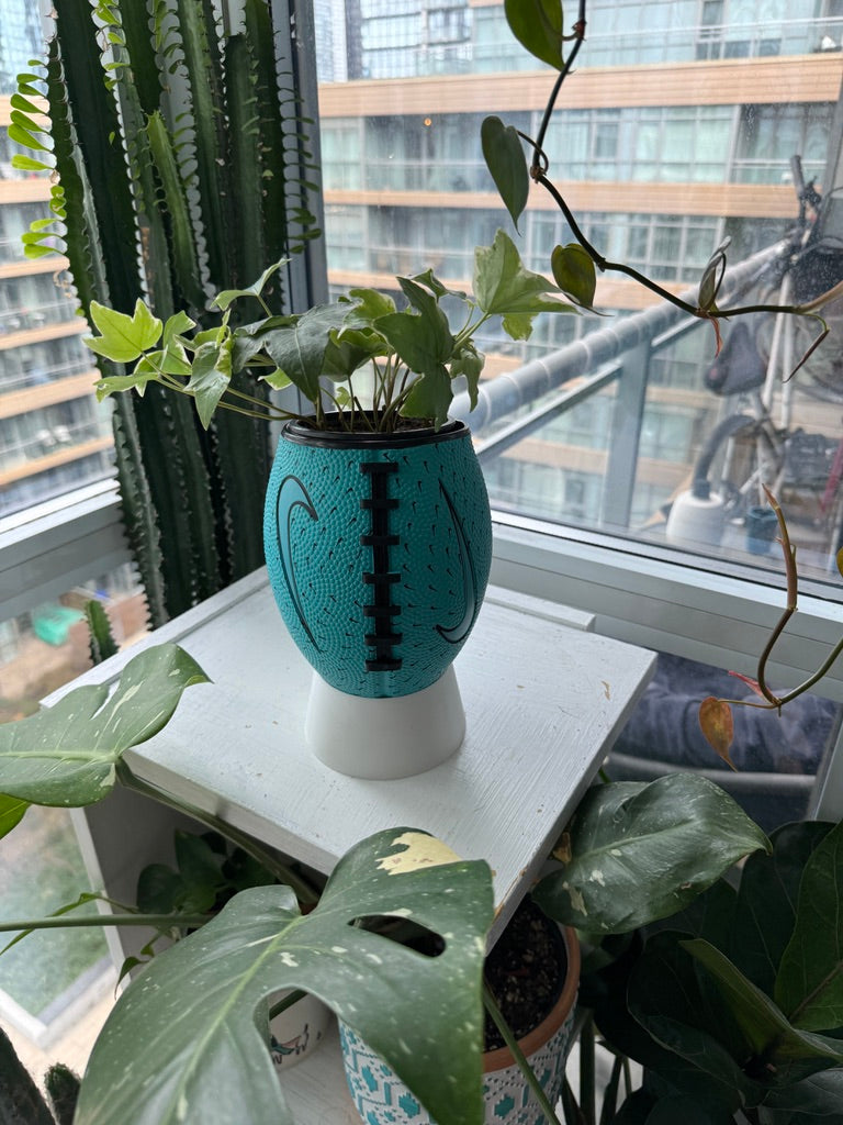 Nike Mini Football Planter (Turquoise)