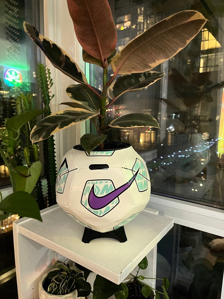 Nike Large Soccer Ball Planter (Purple Pitch)