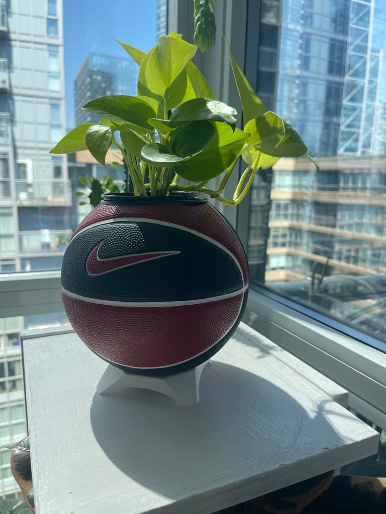 Nike Mini Basketball Planter (Red, White, & Black)