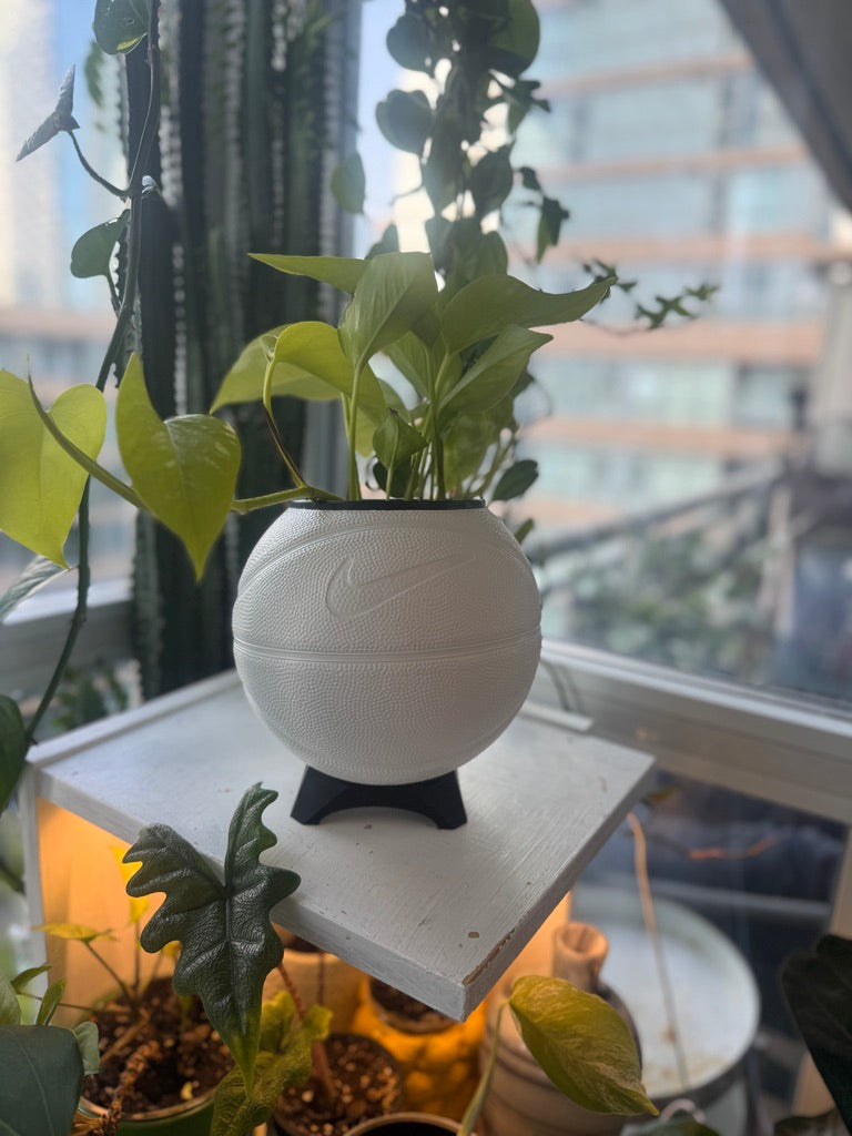 Nike Mini Basketball Planter (White)