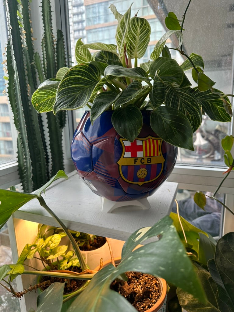 Large Soccer Ball Planter (FC Barcelona OG)
