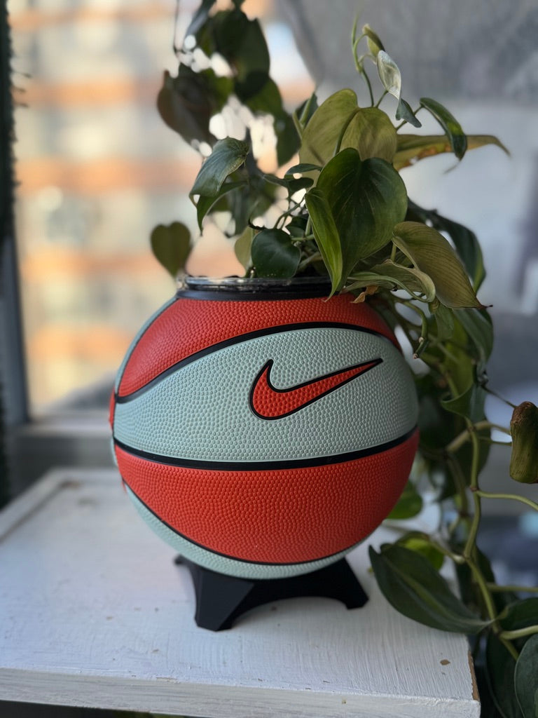 Nike Mini Basketball Planter (Teal Splash)