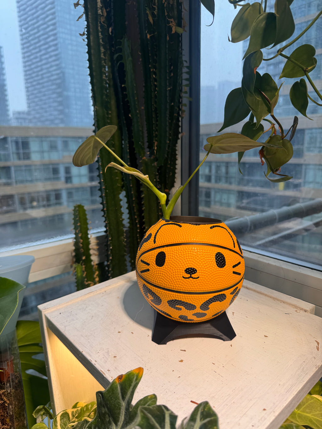 Ultra-Mini Basketball Planter (Cheetah)