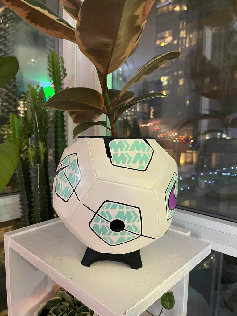 Nike Large Soccer Ball Planter (Purple Pitch)