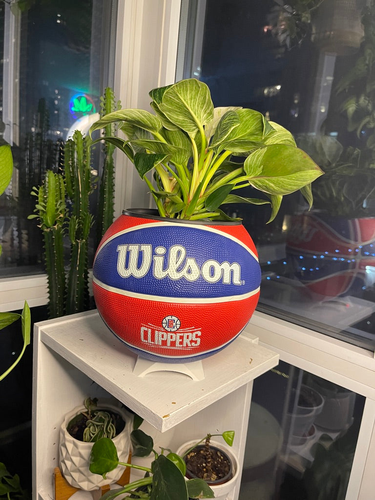 Large Basketball Planter (Los Angeles Clippers)