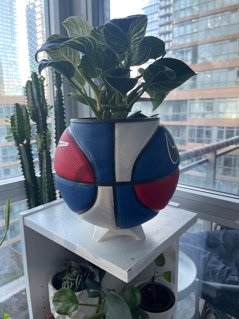 Nike Large Basketball Planter (Red, White, & Blue All-Court)