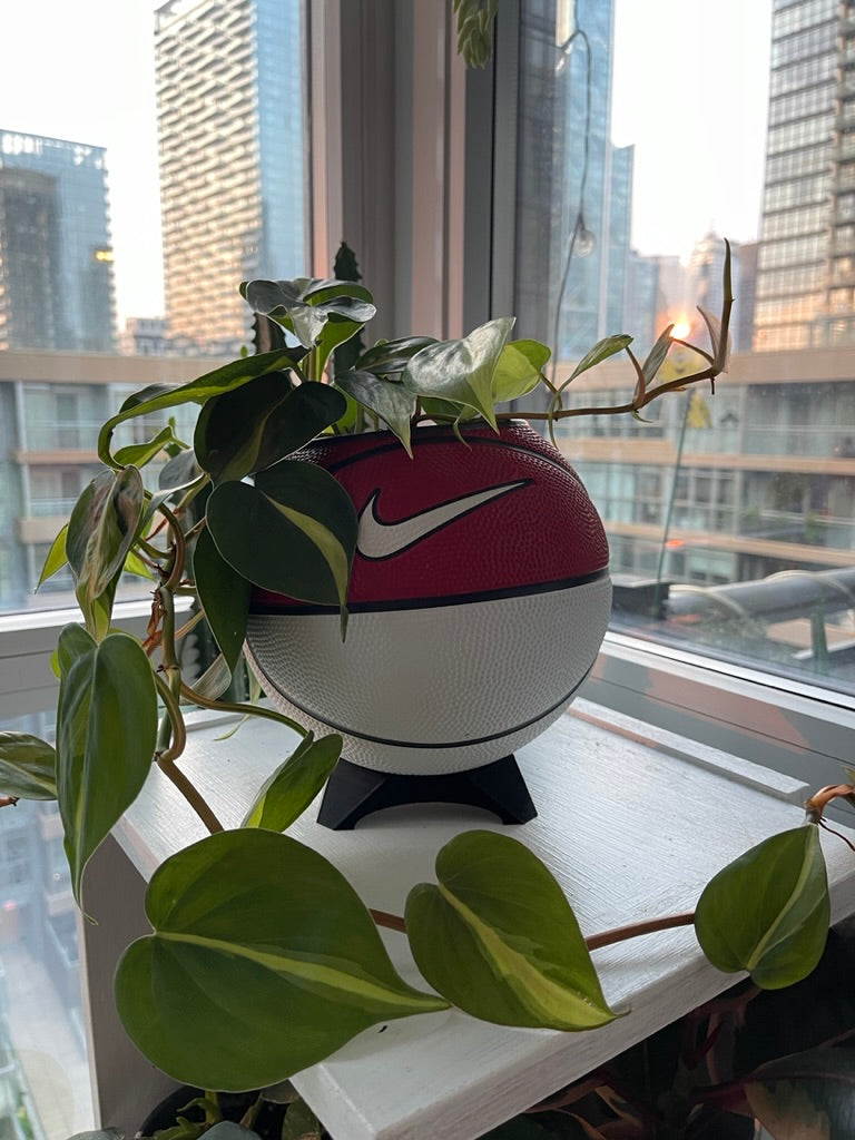 Nike Mini Basketball Planter (Red & White)