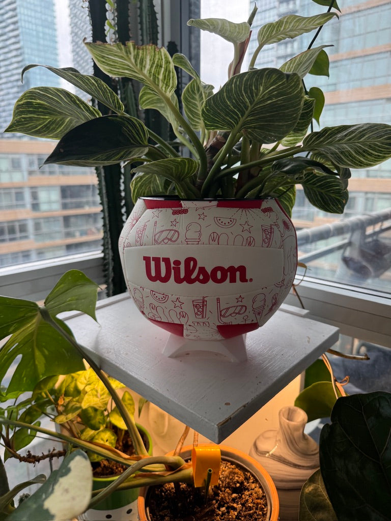 Large Volleyball Planter (Red Summer)
