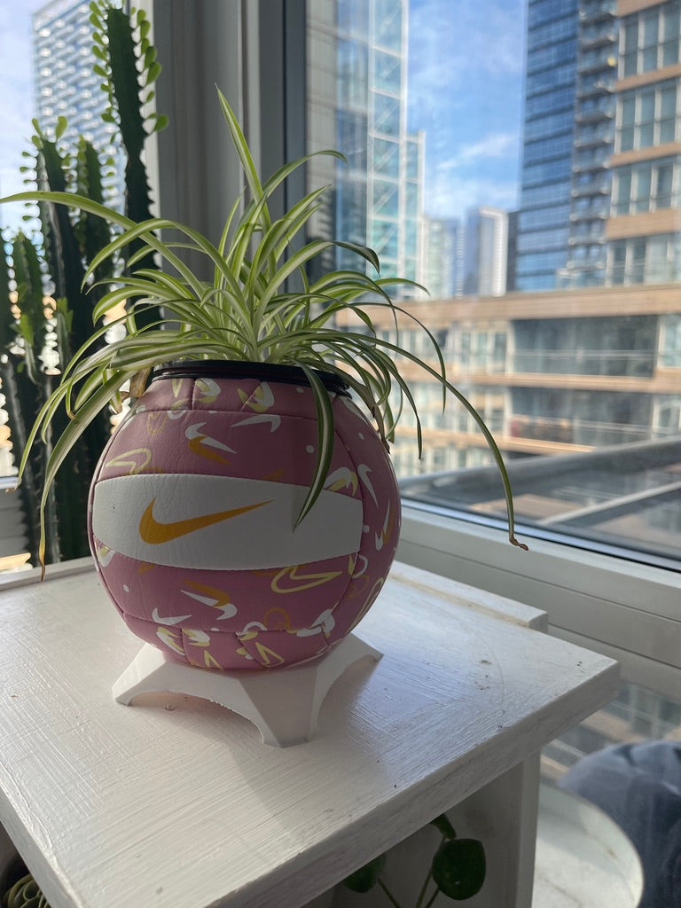 Nike Mini Volleyball Planter (Pink Swoosh)