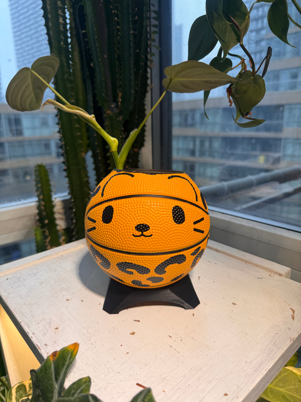 Ultra-Mini Basketball Planter (Cheetah)