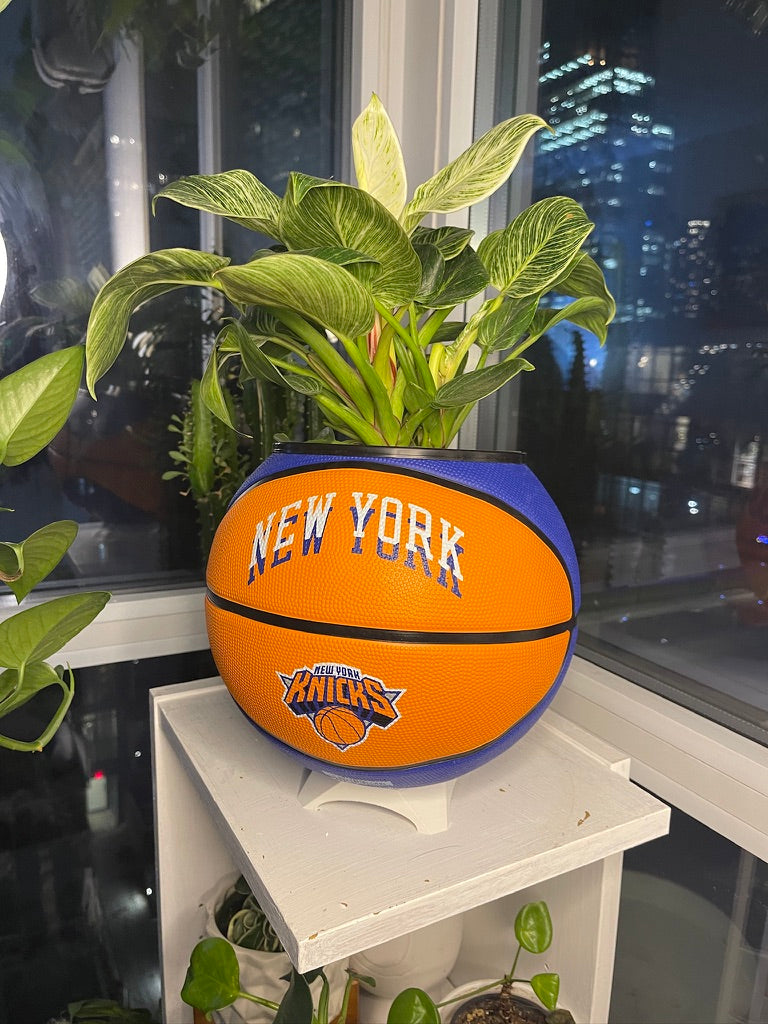 Large Basketball Planter (New York Knicks Modern)