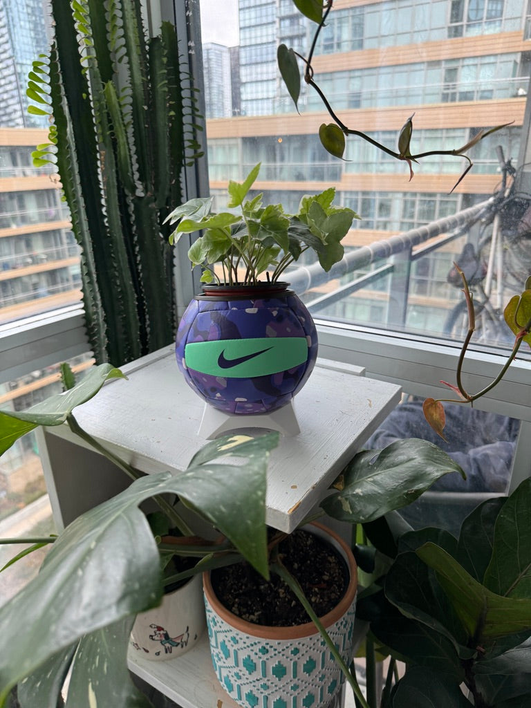 Nike Mini Volleyball Planter (Purple Obsession)