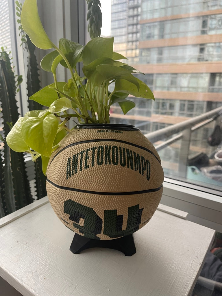 Mini Basketball Planter (Giannis Antetokounmpo)