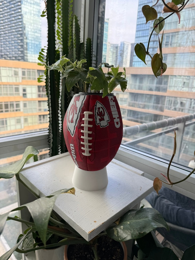 Large Football Planter (Kansas City Chiefs)