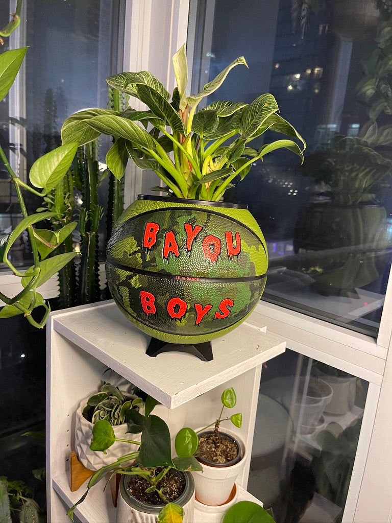 Nike Jordan Large Basketball Planter (Bayou Boys)