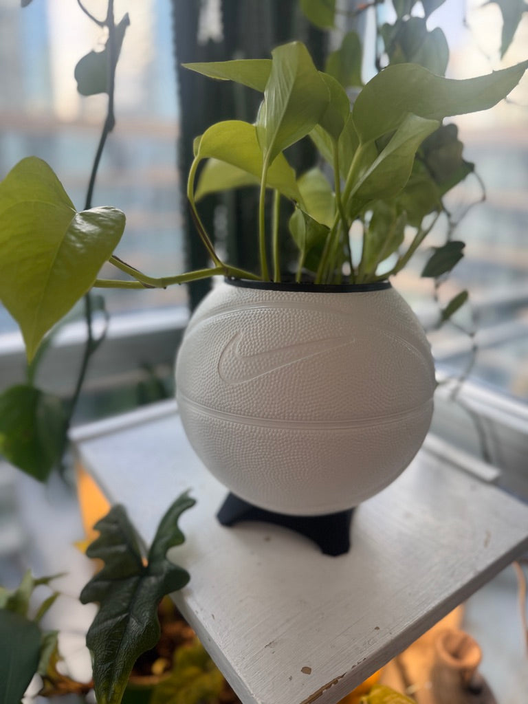 Nike Mini Basketball Planter (White)