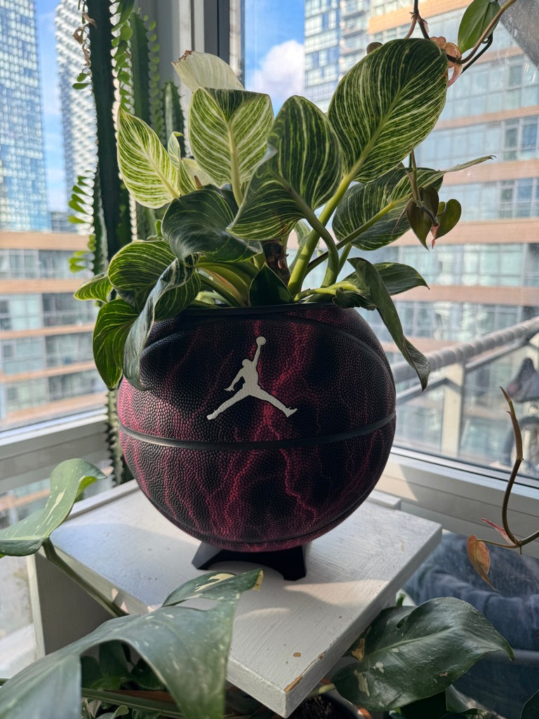 Nike Jordan Large Basketball Planter (Purple Lightning)