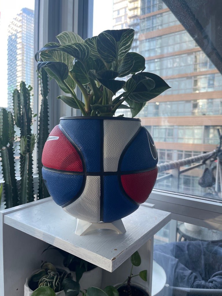 Nike Large Basketball Planter (Red, White, & Blue All-Court)